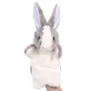 Bonito macio animal brinquedos de pelúcia coelhos dos desenhos animados fantoches de mão para crianças fingir brinquedos atividade criativa props1216998