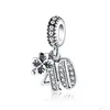 925 Silver Fit Pandora Stitch Bead Queen 21 40 50 60 Bracelete pendente Charme contas Dangle Diy Jewelry Acessórios