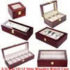 ES Organizer 2 3 5 6 10 12 Rasters Organisatoren Luxe houten horloge 5 slots houten houder dozen voor mannen vrouwen 220810