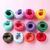 10st / lot nylon huvudband för baby flicka diy hår tillbehör mjuka elastiska huvudband barn barn hårband huvudbonad baby turban aa220323