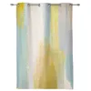 Curtain & Drapes Abstract Oil Painting Color Modern Window Curtains Living Room Bathroom Kitchen Household ProductsCurtain