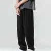 Man Pants 2022 Spring Autumn Loose Men byxor Solid Color Straight Temperament Sporty Cargo Pants Byxor G220507