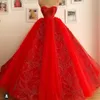 vintage red prom dresses ball gown tiered lace applique elegant princess luxury prom gowns vestido de graduacion