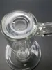Mały przezroczysty szklany olej rurki Bong Hookah Rurki palące z akcesoriami 14 mm