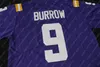 2019 チャンピオン パッチ Burreaux カレッジ フットボール ジャージ 9 Joe Burrow ジャージ ステッチ