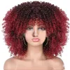 Afro Kinky Curly Syntetyczna symulacja peruki ludzkich włosów dla kobiet w 20 kolorach CX-700