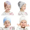 Baby Beanie Knitted Hat Tie-Dye Autumn Winter Cap for Girls Boys Infant Bonnet Cap Children Accessories 6-24M