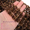 18" Passion Twist Hair Water Wave Tranças para Estilo Borboleta Tranças de Crochê Extensões de Cabelo Boêmio 80g/pçs LS06