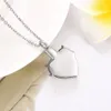 Alltid i mitt sinne -Crystal Urn Halsband Mode Heart Memorial Minnesak Hänge Askhållare Kremeringssmycken för Ashes Medaljong