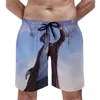 Short homme Chibi Eren Board Yeager Anime Manga Aot imprimé pantalon court homme taille élastique maillot de bain homme