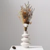 Niflheim Nordic keramiska vase beige växtkrukan heminredning blomma arrangemang trädgård vardagsrum kontor skrivbord dekoration hantverk 220423