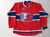 Nivip Men Custom Chl WHL Hóquei Jerseys Graham Sward Jack Finley Adam Beckman Branco Vermelho Azul Jersey S-3xl Good