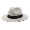 جديد 54-56-58-60 سم القبعات الصيفية للنساء للنساء فرقة الشريط رجال بنما كاب الجاز الرسمي الأولي