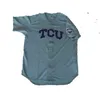 Glamit TCU Rogned Frogs 2010 CWS College Sewn Baseball Jersey 100% сшитые на заказ бейсбольные майки любое название любое число S-XXXL