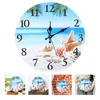 Horloges murales horloge décoration domestique muet suspendu thème de la mer pour salon pendaison de crémaillère décoration horloges murales mur