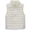 Mulheres sem mangas Ultralight Bodywarmer mantém quente cor de inverno sólido cor 90% de pato branco com colete de colete mulheres jaquetas vestíveis l220725