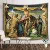Tapestries Visues Henaissance Catholic the Cancified Christ Ramentation Deligion Tapestry by Ho Me Lili for Lickroom Home Decortapestrie