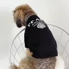 Fashion Letter Jacquard Pets Sweater Dog Apparel 3 Colors Teddy Knit Sweaters Winter Soft Touch Dog Tops