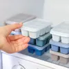 Ferramentas de barra Produtos Bandejas de moldes de molde de cubo de silicone com tampas mini idosos cubos pequenos moldes quadrados para fabricantes de gelo acessórios de cozinha