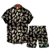남성용 트랙 슈트 패션 2022 여름 트렌드 캐주얼 인쇄 남자 파티 느슨한 해변 바람 문학 스웨터 맨 남성용 남자