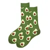 Household Sundries Fashion Men's Socks Medium Tube Stockings Cartoon Animal Food Donut Pizza Cotton Socks