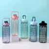 Water flessen liters fles motivationeel drinksporten tiktok cup tijd marker draagbare fitness koude kanwater