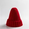 Bonnet Hiver Tricoté Chapeaux Plaine Solide Skuilles Crâne Caps Hommes Femmes Pointu Chapeau Chaud Laine Chapeau Coupe-Vent Accessoires De Mode 16 Couleurs B8257