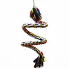 Andra fågelförsörjningar papegoja rep hängande flätad budgie tugga bur cockatiel leksak husdjur stativ träning tillbehör Conure Swing Supplies Annat