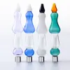 Chinafairprice NC035 Smoking Pipe Calabash Style 510 Quartz Ceramic Nail About 9.05 Inches Colorful Glass Water Pipes Bongs