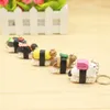 Creative Cat Sushi Keychain Key Rings Handbag Hanging Pendants Phone Charms Key Chain Gift for Kids RRA129819581084
