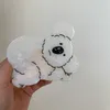 5 stijlen grote acryl acetaat haar klauw clip schattige cartoon hond strass haar klauwen haaienclips voor vrouwelijke meisjes