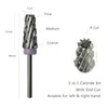 HYTOOS 5 في 1 Carbide Deling Drill Drill Bits Cutter Milling Cutter for Manicure قم بإزالة أدوات إكسسوارات هلام الأسيليك 220518