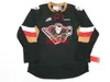 Zeldzame GESTIKTE CUSTOM CALGARY HITMEN WHL ZWART CCM Hockey Jersey Voeg een naamnummer toe Heren Jeugd Dames XS5XL3822991