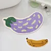 Fruit Bathroom Carpet Arc Bath Rug Anti-slip Floor Mat for Shower Room Kitchen Creative Fan Shape Doormat Soft Bathtub Side Rugs 220504