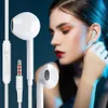 3.5mm Wired Earphones Bass Stereo Earbuds Gym Sports Headphones with Mic Stereo Headset for iP Samsung Xiaomi Huawei PC