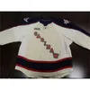 Vipceomit Saginaw Spirit Jersey 23 Edgar 5 Mannino Mens Womens Youth 100% Borduurwerk Cusotm Elke naam Elk nummer Hockey Jersey snelle verzending