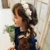 Retail Girls Hair Hoop Pearl Lace Flower Fairy Princess Hair Sticks Headwear Barn Hårtillbehör Enskilt Packning E420026566448