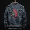 Men's Jackets Prowow Fashion Streetwear Men Jacket Retro Blue Indian Chief 220823