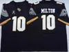 C2604 NCAA UCF Knights College Football Jerseys #10 McKenzie Milton Jersey #18 Shaquem Griffin University Shirts Black White S-XXXL