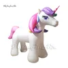 Cute White Inflatable Unicorn Birthday Party Decorative Cartoon Animal Balloon For Park And Yard Decoration