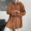 Zomer Effen Shirt Mannen Lange Mouw Hoge Kwaliteit Zakelijke Witte Shirts Man Luxe Ademend Masculina Kleding Klassieke Knop Top 220813