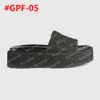 2024 Piattaforma femminile Designer Slide Sandal 2,2 "Slifori di altezza Lettera BEIGE Piattaforma Web Sole in gomma 623212 6 Colori con scatola e polvere 36-42 #GPF-01
