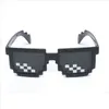 Groothandel zonnebril Pixelated Men Women Merk feestje Leukglazen Mozaïek UV400 Vintage Eyewear unisex cadeau speelgoedglazen