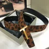 Leather tom With tf fordly Fashion T. High Buckle Quality Print Designer Belts Big Men's Clothing Leopard Accessories Business Belts Belt Men SU0O