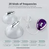 Tongue Lick Nipple Suction Cups Vibrator 20 Modes Nipple Sucker Vibrator Breast Pump Breast Enlarge Massager Sex Toy for Woman Y208882515