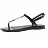 Kvalitetsdesigner höga sandaler tofflor glider flip-flops gyllene bokstäver slät läder sandal kvinnor skor vit svart med låda US11 röd äkta läder