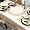 Luksusowy projektant obrus 3D Wodoodporna tkanina stołowa prostokątny obiad dom