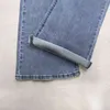 Femmes hautes et pantalons évasés sexy pantalons denim vintage jeans bleu stretch bleu pantalon de travail de maman jeans fond l220726