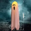 90 CM Halloween LED Light Hanging Ghost Halloween Party Dress Up Glowing Wizard Hat Lamp Horror Props Home Bar Decoration