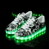 Size 2742 USB Charger Glowing Sneakers Children Led Casual Shoes Boys Led Slippers Luminous Sneakers For Girls Wedding Shoes 220805